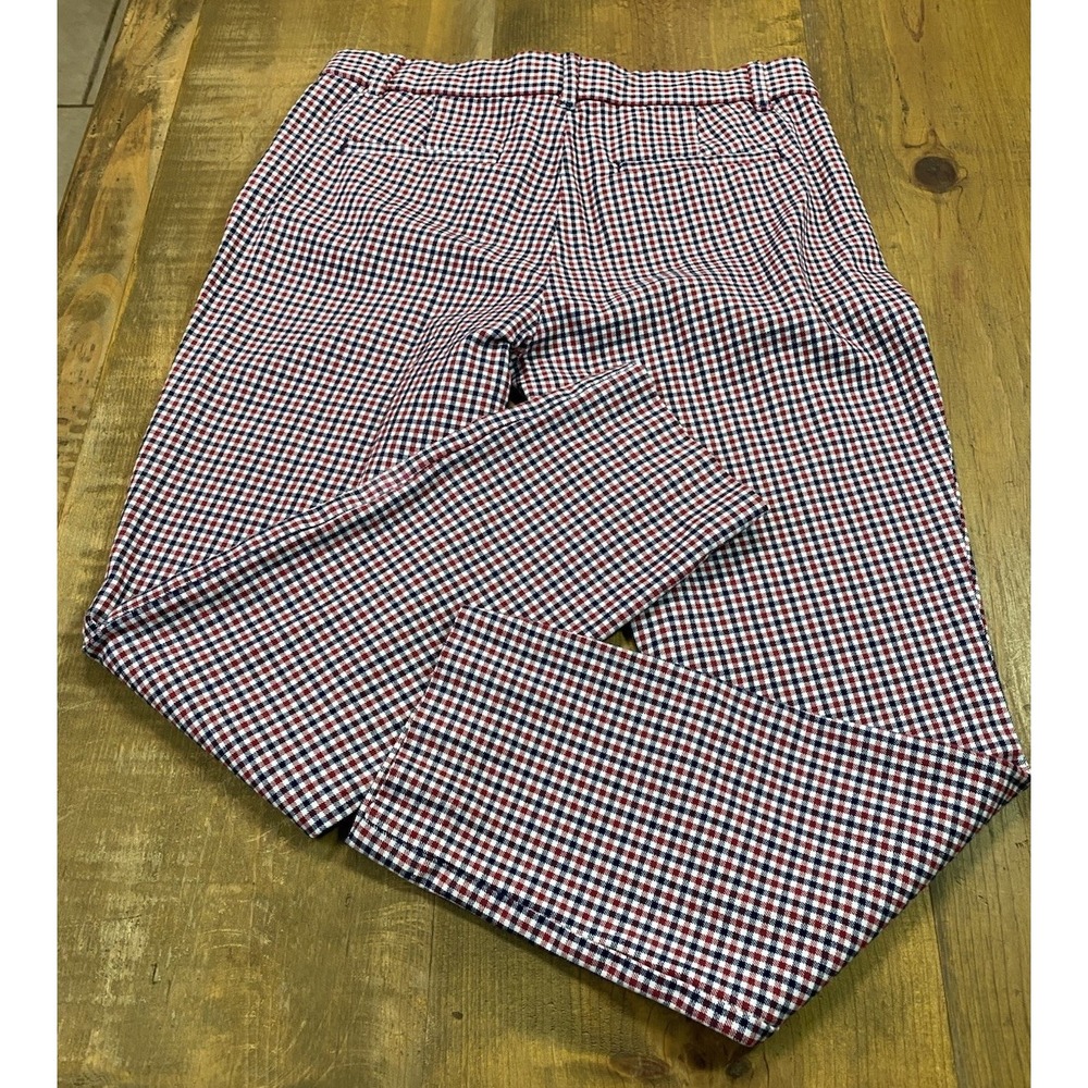 GAP High Waisted Pixie Red, White Size 4 Plaid Wo… - image 2